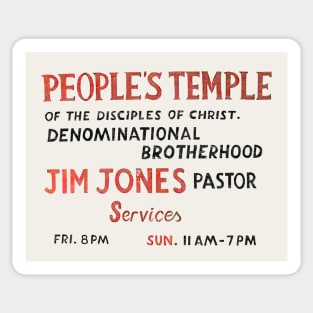 The Peoples Temple Sticker